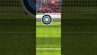 Football strike - lucky shot - Hitting the bull’s eye.