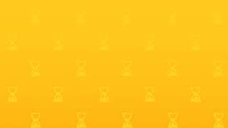 Animated Scrolling Hourglass in Yellow Background (HD)