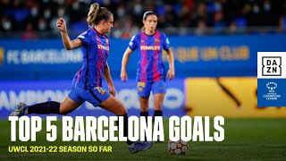 Alexia Putellas' Free Kick 🔥 | Barcelona's Top 5 UWCL 2021-22 Goals So Far