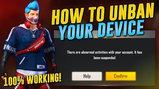 UNBAN FREE FIRE ACCOUNT 🔥| REALLY?? | 100% WORKING | TRICK TO UNBAN FREE FIRE ACCOUNT