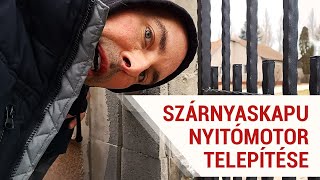 Szárnyaskapu nyitómotor telepítése | Hogyan lehet egyszerűen felszerelni a saját kapudra?