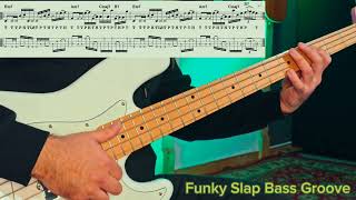 Slap Bass in E minor + TAB