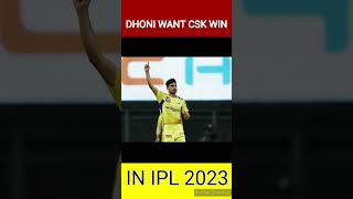 Dhoni want Csk Win  #shorts  #ytshorts