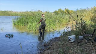 РЫБАЛКА НА ДОНКУ И ПОПЛАВОК В АСТРАХАНИ. ГУСТЕРА, КРАСНОПЁРКА, КАРАСЬ. Это идеальное место.