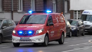 [MZF KFZ-Werkstatt] Mercedes eVito der KFZ-Werkstatt der Feuerwehr Aachen auf Einsatzfahrt