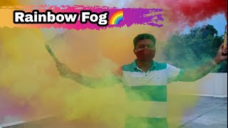 color smoke crackers in tamil testing video Rainbow Fog