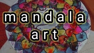 fabric a glass colour se mandala #kanishkadrawing123 #video #shortvideo #drawing #art