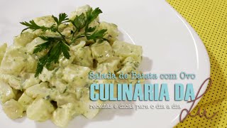 Salada de Ovos com Batatas - Culinária da Lu