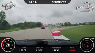 e46 m3 chasing a Cayman GT4 at Putnam Park PCA Indiana 9-29-2024