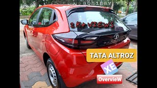 Tata Altroz XE Petrol Overview Interior and Exterior