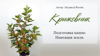 16  Подготовка кашпо  Имитация земли