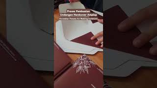 Proses Pembuatan Undangan Hardcover Amplop #undangan #percetakan #fyp #diycrafts #5minutecrafts