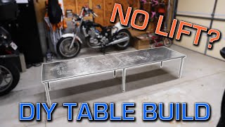 DIY Motorcycle WorkTable build.