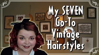 My Go-To Vintage Hairstyles | Heat Set Curls