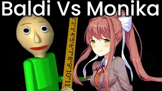 Baldi VS Monika | Video Game Rap Battle - Reaction