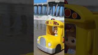 The Wheels on the BEACH BUS 🌴! CoComelon TOYS in Real Life! #cocomelon #shorts