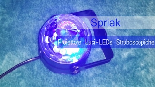 Spriak Proiettore con Luci a LEDs stroboscopiche