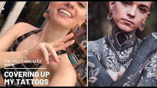 THE HOLLY AND ALEX SHOW || Blackout tattoo makeup cover up