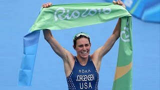 Gwen Jorgensen wins America's first gold in the Olympic women's triathlon