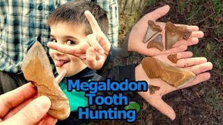 We Found a Megalodon Tooth! | Hunting Shark Teeth in a Creek Site in Florida