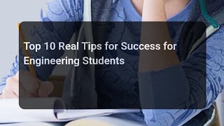 Top 10 Real Tips for Success for Engineering Students #viral#youtube#trending#shorts#engineering#yt