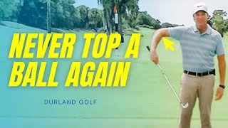 GOLF TIP | How To NEVER TOP A GOLF BALL Again