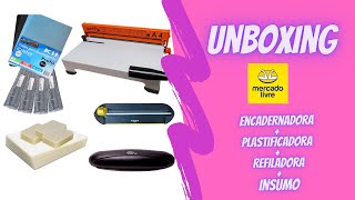 Unboxing Encadernadora + Plastificadora + Refiladora+Insumo