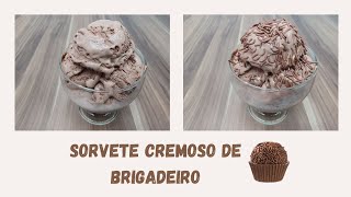 Sorvete Cremoso de Brigadeiro – Sem Lactose 😍😀/ Sandra Palma