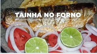 TAINHA FRITA NO FORNO - Ganhei do EMPÓRIO DO MAR