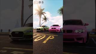 Bmw vs Audi | pink bmw and green Audi | cinematic short video #gaming #shorts #viral #cars