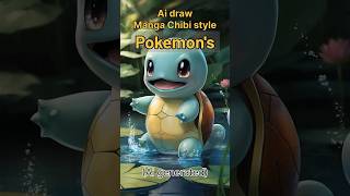 Ai draws the Pokemon character as chibi styles  #pokemon #manga #anime #chibi #midjourney