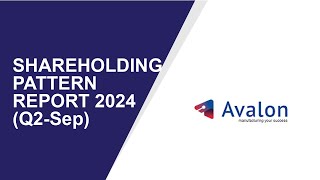 Avalon Technologies Shareholding Pattern | Q2-Sep Report 2024 | Shareholders Latest Updates