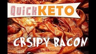 Quick Keto Snack Crispy bacon whish is great as a meal or as a snack like crisps