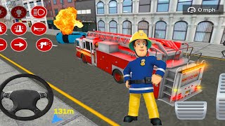 Real Fire Truck Driving Simulator : Fire Fighting - Android gameplay