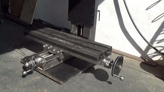 Фрезерный станок. (Часть 7). Координатный стол, ось Y. Milling machine. Coordinate table, Y axis.