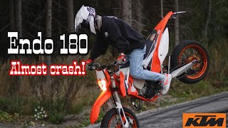 KTM EXC 125 | Endo 180° Training & Almost Crash