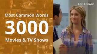 List 33 Basic | Most Common English Words 3000 | Daily Spoken Phrases | Learn English With TV Series