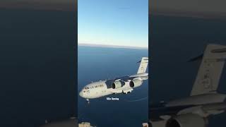 USA airforce Boeing c17 Globe Master Landing at Kuwait