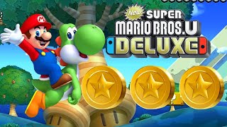 Acorn Plains-Crushing Cogs Tower | 3/3 Stars| NEW Super Mario Bros U Deluxe #GUIDE #STARCOINS