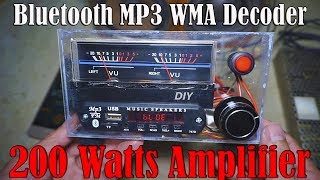 How To Make Amplifier 200 Watts Board Class D TDA7498 and Bluetooth MP3 WMA Decoder Board