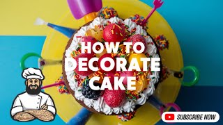 How To Decorate Cake | cake decorating tutorial | cake decorating technique |cake decorating ideas 6