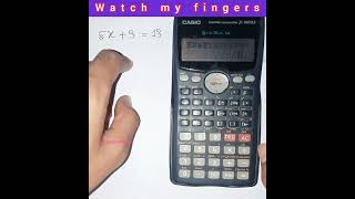 How to solve a equation in Scientific Calculator?  Calculator Hacks