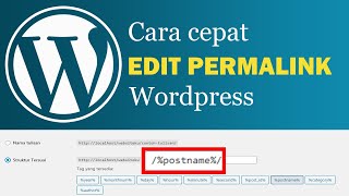 Cara mengedit permalink di Wordpress menjadi SEO Friendly dengan mudah