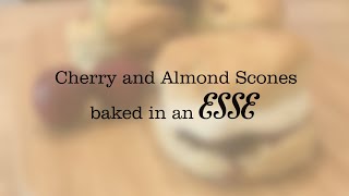 Cherry and Almond Scones baked in an ESSE