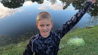 Fishing for Bluegill fish