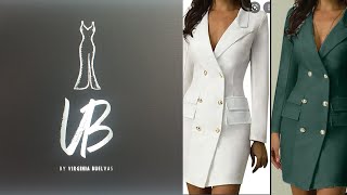 como hacer un vestido tipo blazer/ how to draft a blazer dress pattern