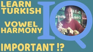 Learn Turkish Grammar: Vowels Vowel Harmony important?