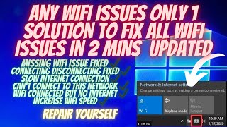 How to Fix Wifi not showing on windows 10 | how to fix Missing wifi on windows 10