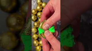 ASMR Clay Cracking But Only The Cracks Gold Glitter Balls #asmr #claycracking #gold #glitter