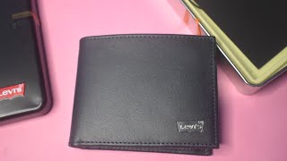 Levis Men Blue Leather Solid Two Fold Wallet | wallet from Myntra | men's wallet review | unboxing